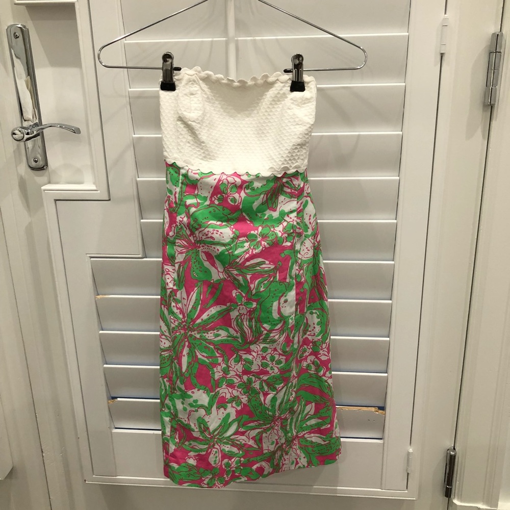 Lily Pulitzer strapless mini dress